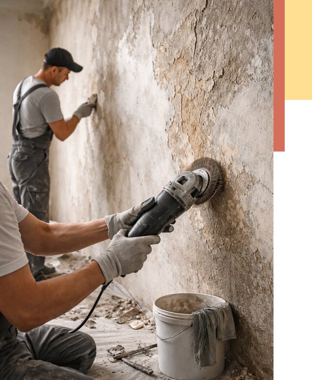 Снятие и удаление краски со стен в Орске от 2171 руб. — ОТДЕЛОЧНИК-Рск