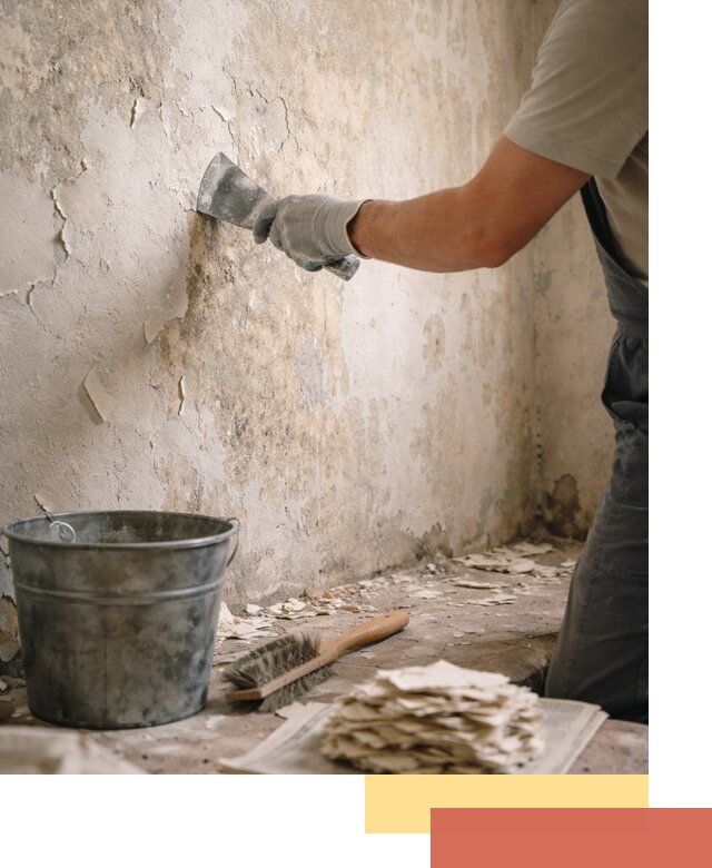 Удаление старой краски со стен в Орске качественно и быстро