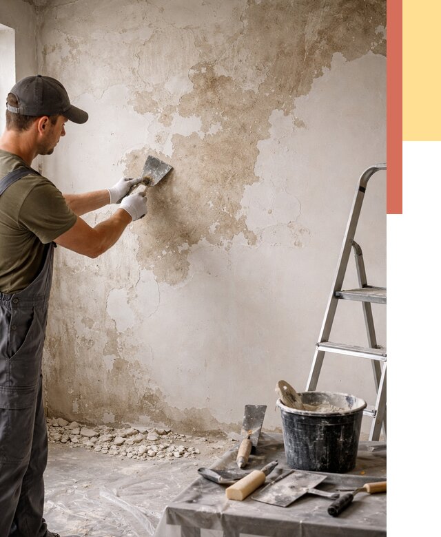 Снятие старой шпаклевки в Орске от 1913 руб. — быстро и недорого | ОТДЕЛОЧНИК-Рск