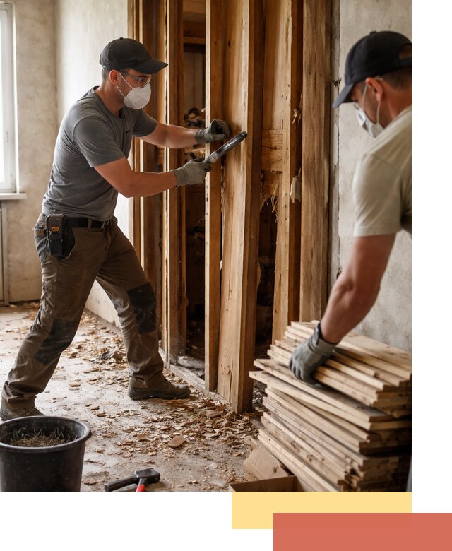 Демонтаж деревянных перегородок в Орске быстро и аккуратно