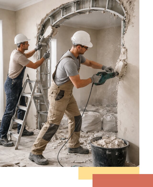 Демонтаж гипсокартонной арки в Орске быстро и аккуратно