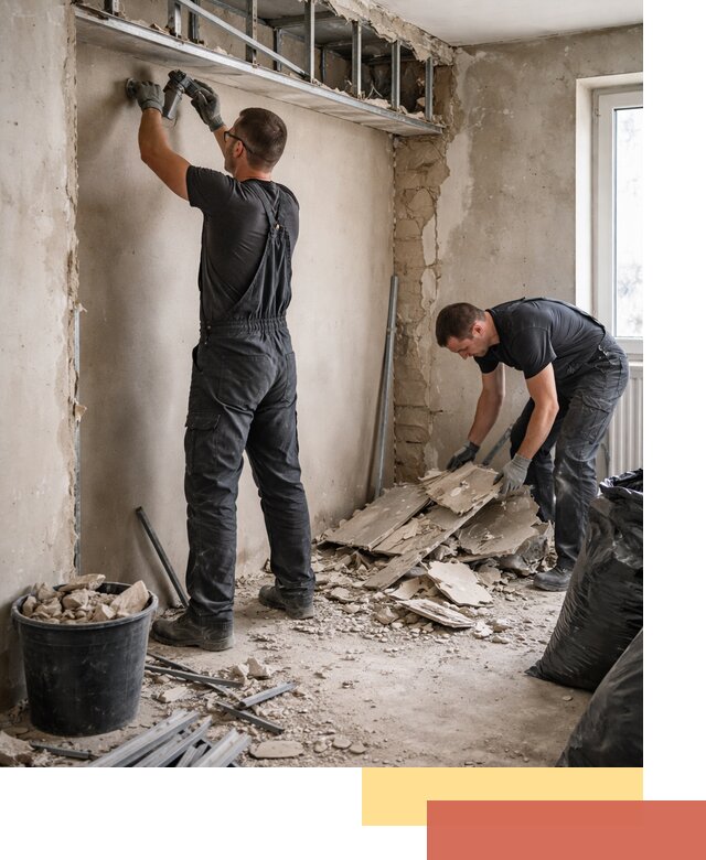 Демонтаж короба из гипсокартона в Орске быстро и аккуратно