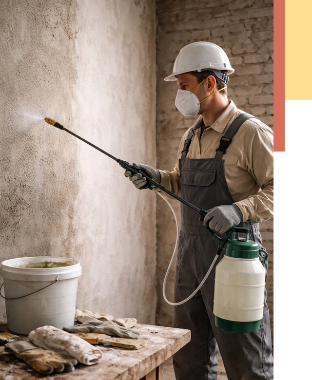 Антисептическая обработка стен в Орске от 1241 руб. — быстро и недорого | ОТДЕЛОЧНИК-Рск