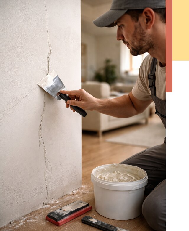 Заделка трещин и сколов в Орске от 2533 руб. — быстро и недорого | ОТДЕЛОЧНИК-Рск