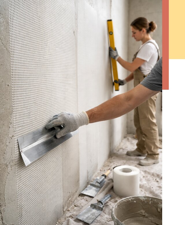 Армирование стен стеклосеткой в Орске от 3309 руб. под ключ | ОТДЕЛОЧНИК-Рск