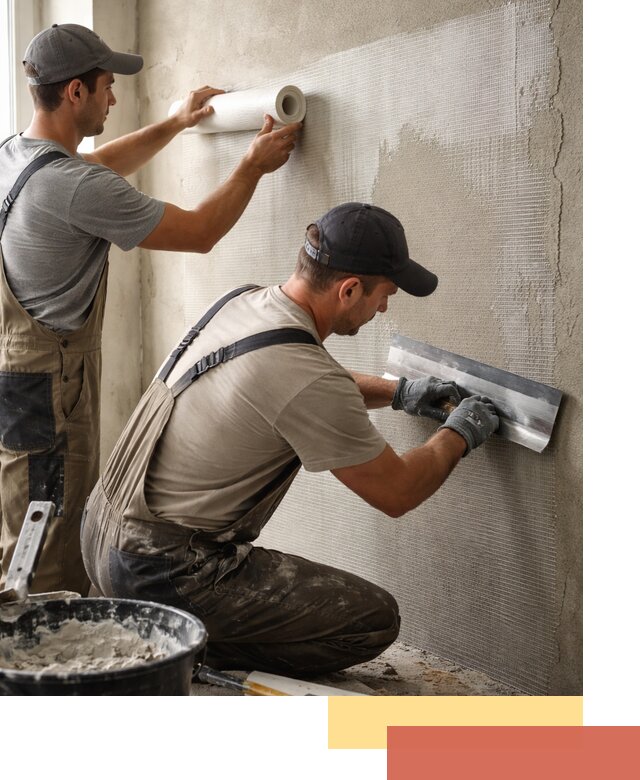 Армирование стен стеклосеткой в Орске для прочной отделки