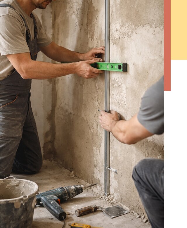 Установка штукатурных маяков в Орске от 7238 руб. — быстро и недорого | ОТДЕЛОЧНИК-Рск