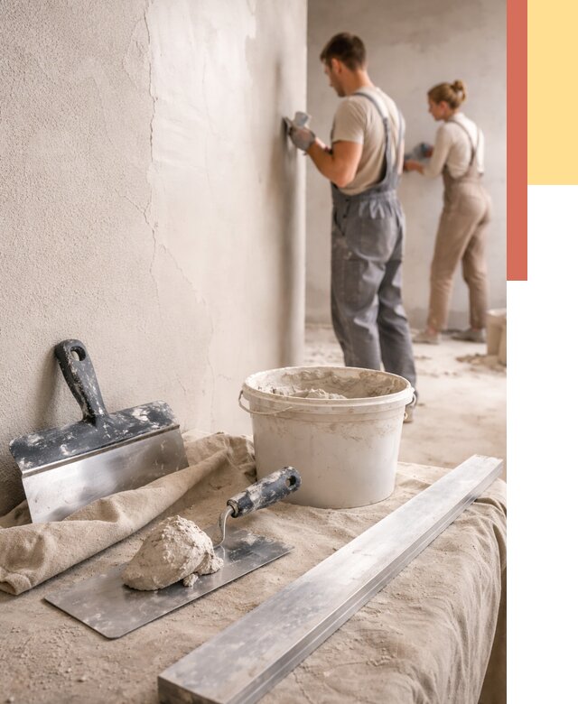 Штукатурка стен гипсовая в Орске от 4653 руб/м2 — быстро и недорого | ОТДЕЛОЧНИК-Рск