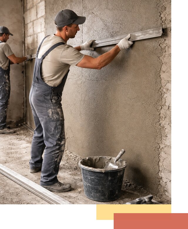 Штукатурка стен цементно-песчаная в Орске профессионально