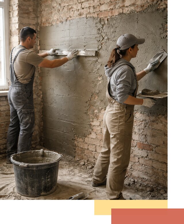 Штукатурка кирпичных стен в Орске — качественно и надежно