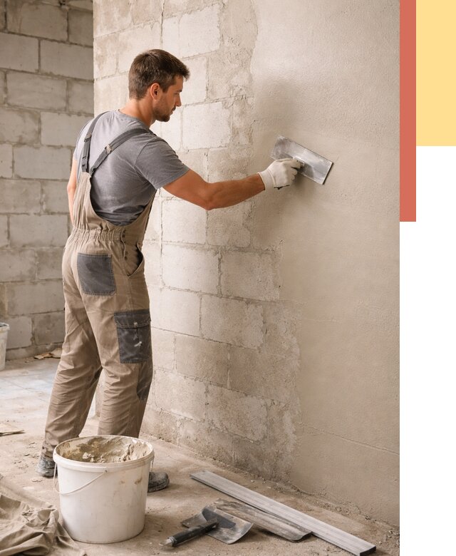 Штукатурка стен из газобетона в Орске от 2171 руб./м2 — быстро и недорого | ОТДЕЛОЧНИК-Рск