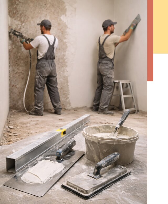 Штукатурка стен под обои в Орске от 4653 руб./м2 — выравнивание под обои | ОТДЕЛОЧНИК-Рск