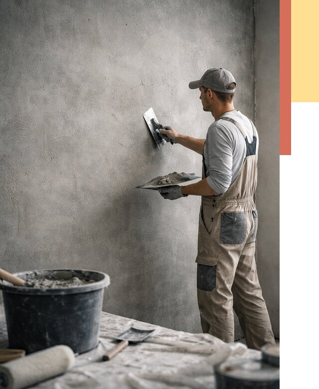 Декоративная штукатурка под бетон в Орске от 2585 руб./м² — нанесение под ключ | ОТДЕЛОЧНИК-Рск