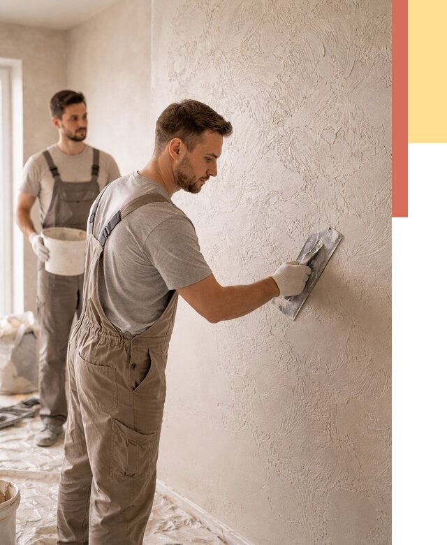 Фактурная штукатурка стен в Орске от 4343 руб./м² — заказать под ключ | ОТДЕЛОЧНИК-Рск