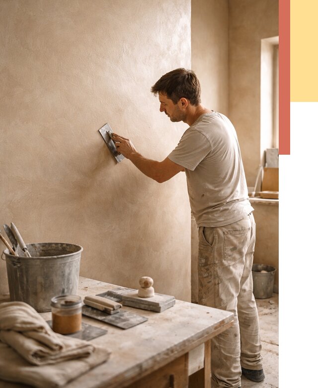 Марокканская штукатурка таделакт в Орске под ключ от 4343 руб. | ОТДЕЛОЧНИК-Рск