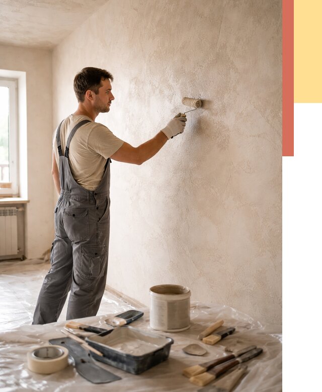 Нанесение лессирующей краски по декоративке в Орске от 1810 руб. | ОТДЕЛОЧНИК-Рск