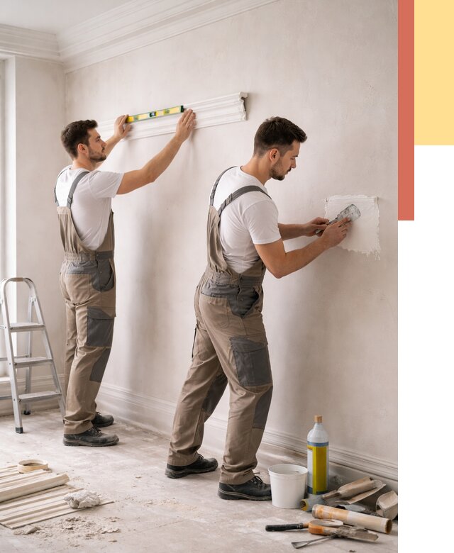 Монтаж лепнины на стены в Орске от 4653 руб. — недорого, быстро | ОТДЕЛОЧНИК-Рск