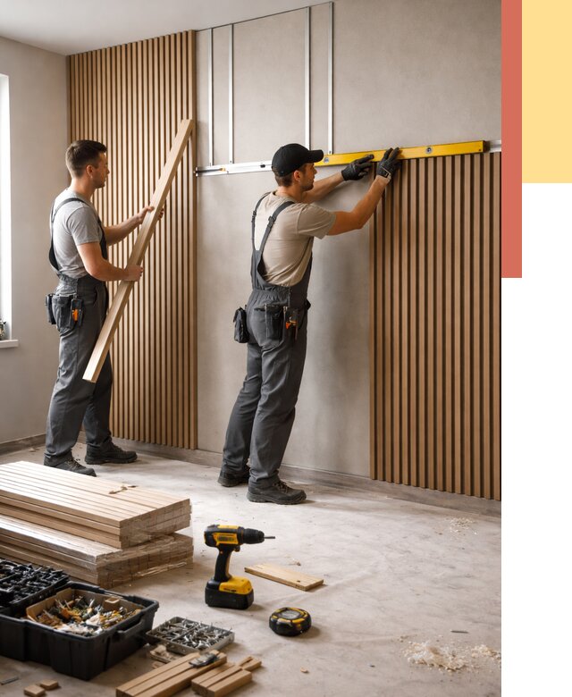 Монтаж реечных панелей на стены в Орске от 1241 руб. — быстро и недорого | ОТДЕЛОЧНИК-Рск