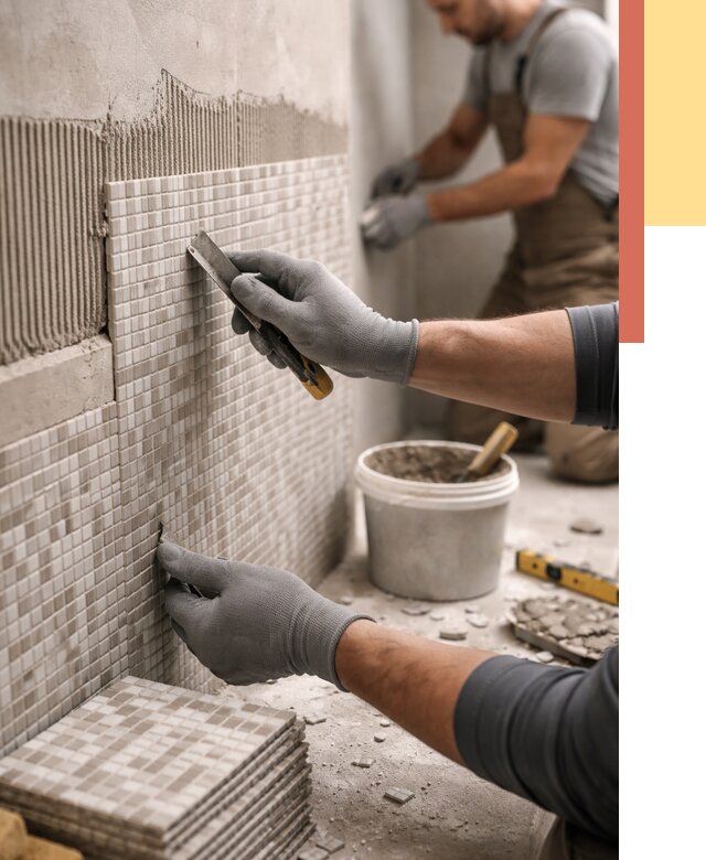 Облицовка стен мозаикой в Орске от 3309 руб/м2 — укладка мозаики на стены | ОТДЕЛОЧНИК-Рск