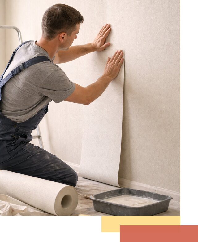 Поклейка флизелиновых обоев в Орске качественно и быстро