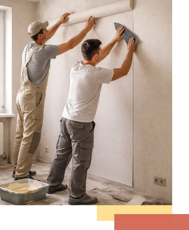 Поклейка виниловых обоев в Орске профессионально и качественно