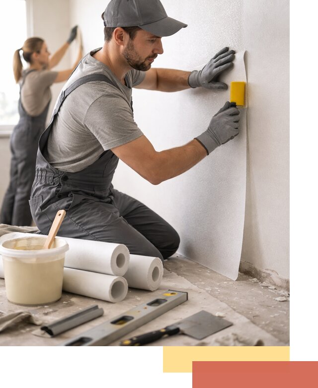 Поклейка стеклообоев профессионально в Орске