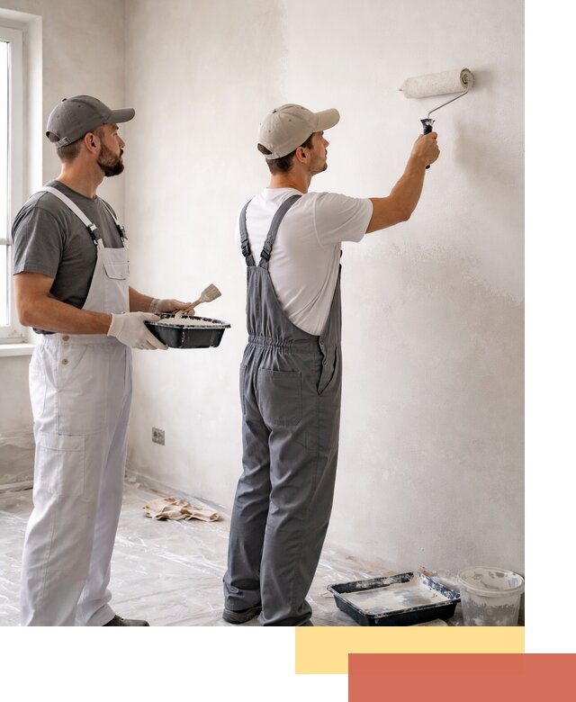 Покраска стен водоэмульсионной краской в Орске