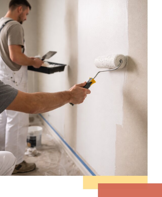 Покраска стен акриловой краской профессионально в Орске