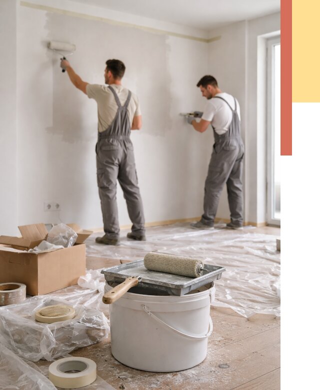 Покраска стен в квартире в Орске от 2585 руб/м2 — быстро и недорого | ОТДЕЛОЧНИК-Рск