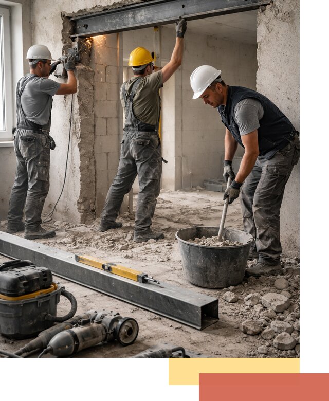 Создание проемов в стенах и несущих конструкциях в Орске