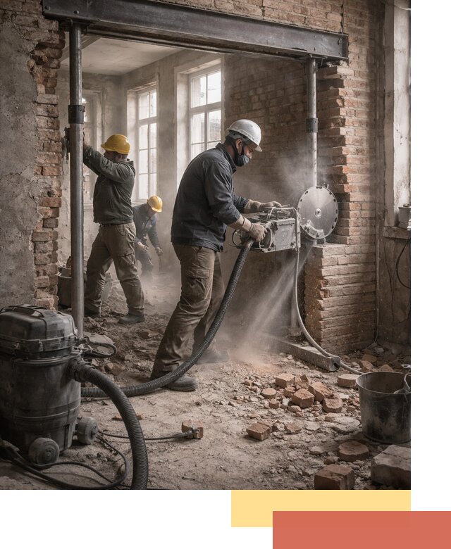 Прорезка проема в стене под дверной или оконный проем в Орске