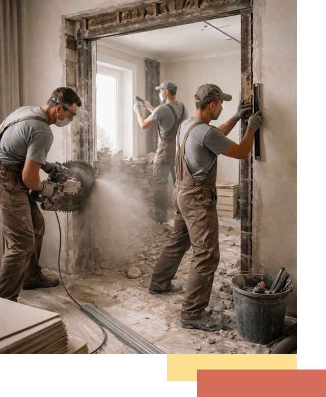 Расширение дверного проема под установку новой двери в Орске