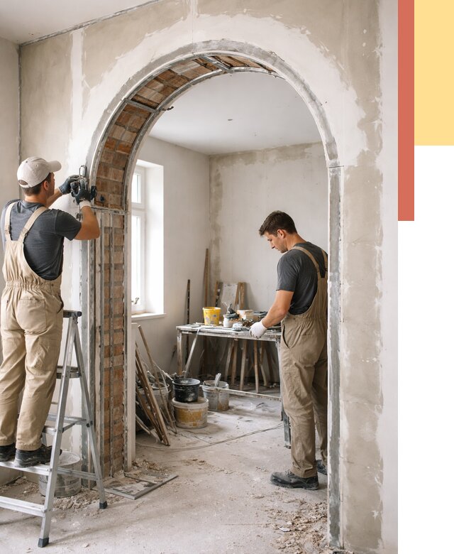 Устройство арочного проема в Орске от 9823 руб. под ключ — быстро и недорого | ОТДЕЛОЧНИК-Рск