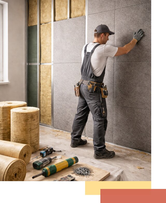 Профессиональная шумоизоляция стен в Орске для квартиры и офиса