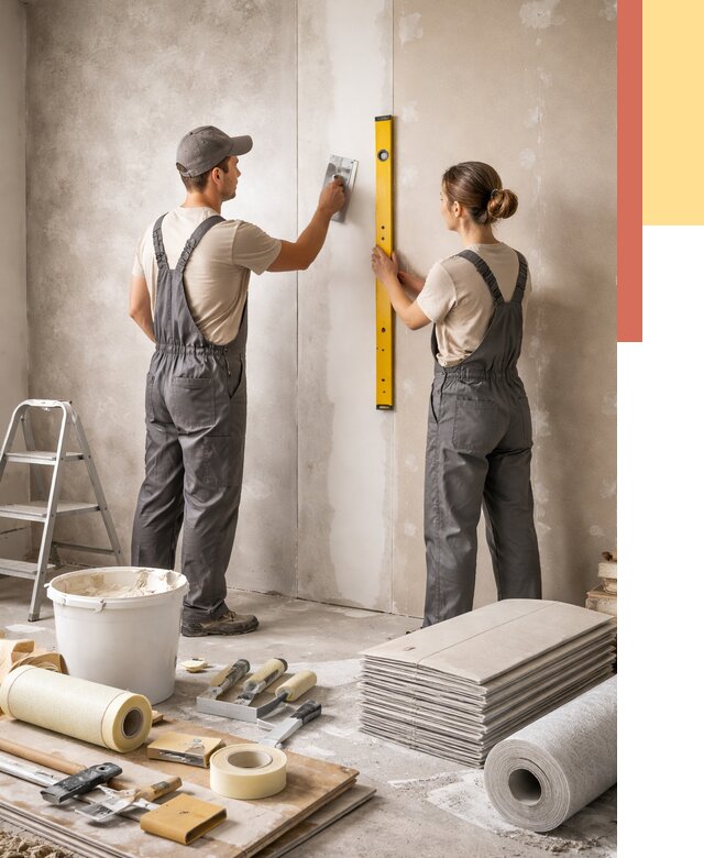 Отделка стен в Орске от 1551 руб/м² — недорого, быстро, под ключ | ОТДЕЛОЧНИК-Рск