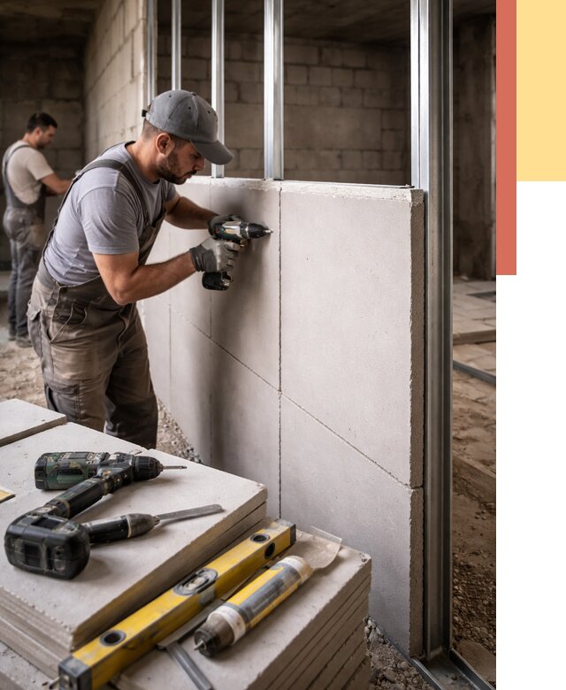 Кладка влагостойких перегородок ПГП в Орске от 1241 руб. под ключ | ОТДЕЛОЧНИК-Рск