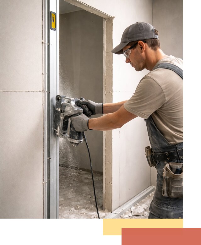 Устройство дверного проема в перегородке в Орске