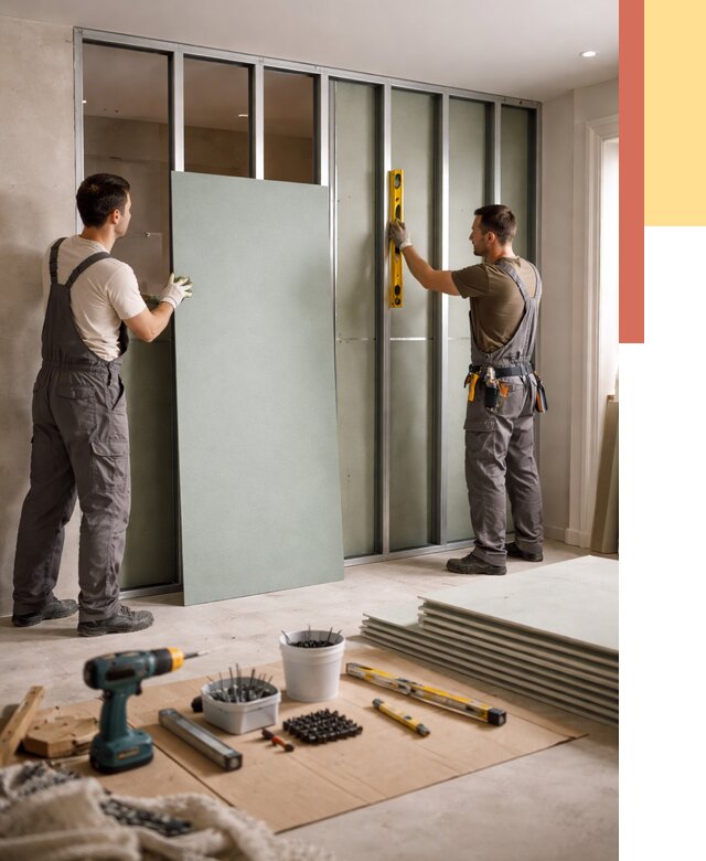 Перегородка из влагостойкого гипсокартона в Орске от 4963 руб. — монтаж под ключ | ОТДЕЛОЧНИК-Рск