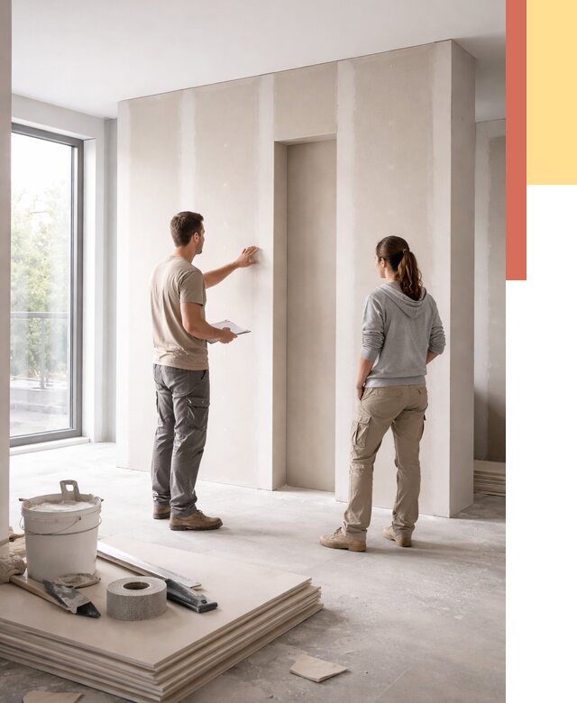 Зонирующая перегородка из гипсокартона в Орске от 2895 руб. под ключ | ОТДЕЛОЧНИК-Рск