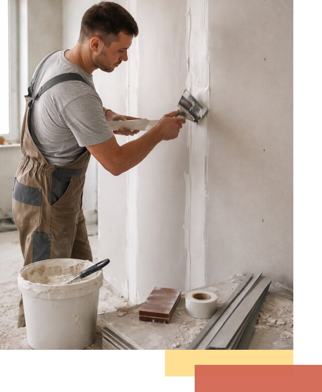 Шпаклевка перегородок из гипсокартона в Орске качественно и быстро