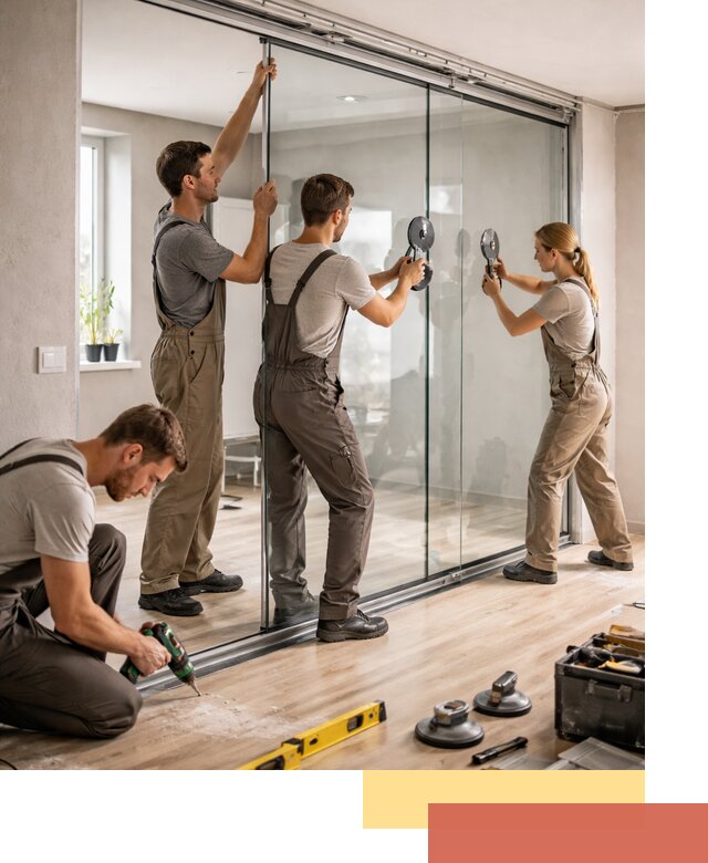 Изготовление стеклянных перегородок на заказ в Орске