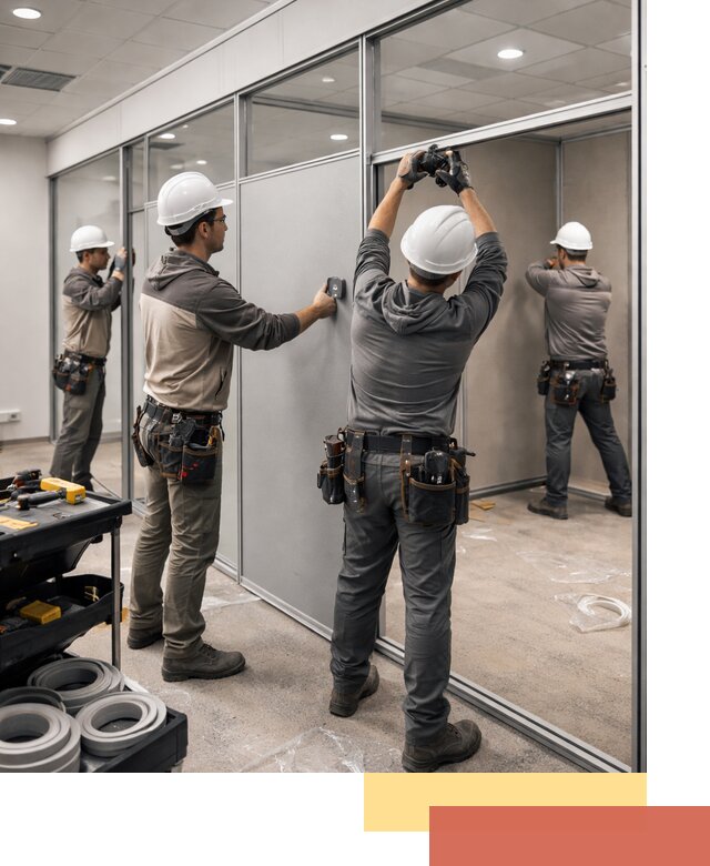 Мобильные офисные перегородки под ключ в Орске