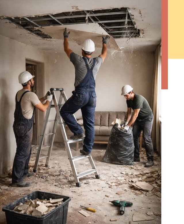 Демонтаж гипсокартонного потолка в Орске от 434 руб. за м2 — ОТДЕЛОЧНИК-Рск