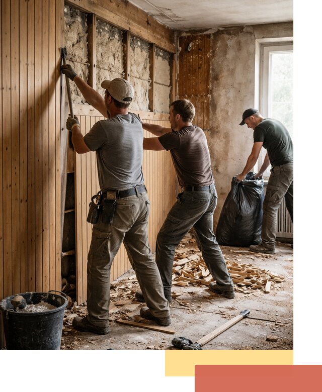 Демонтаж вагонки и вывоз материалов в Орске