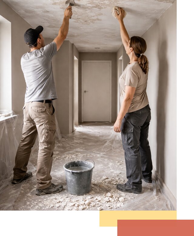 Удаление побелки с потолка в Орске — быстро и аккуратно