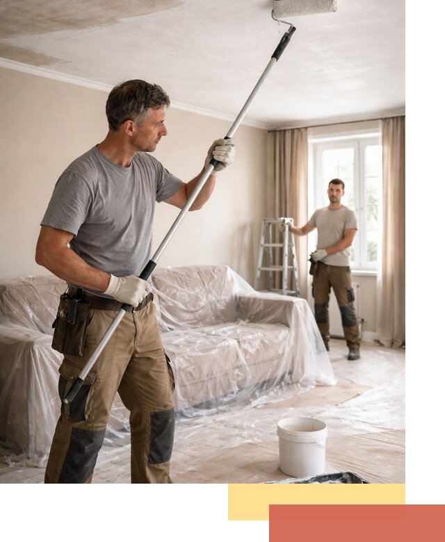 Грунтовка потолка в Орске — подготовка под покраску и отделку