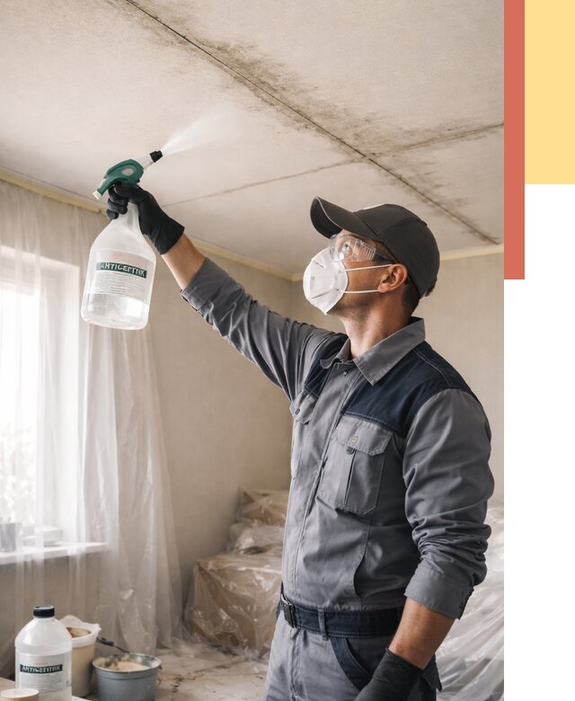 Антисептическая обработка потолка в Орске от 2585 руб. | ОТДЕЛОЧНИК-Рск