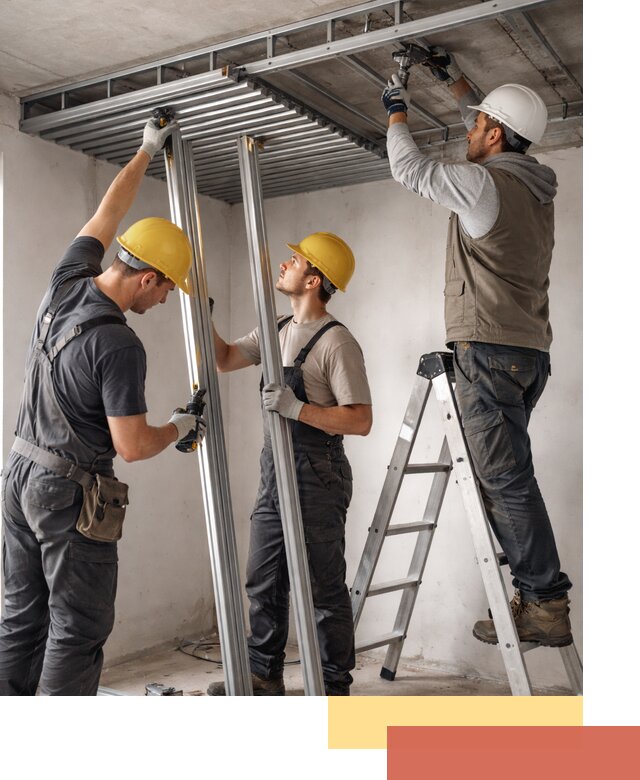 Монтаж реечного потолка под ключ в Орске