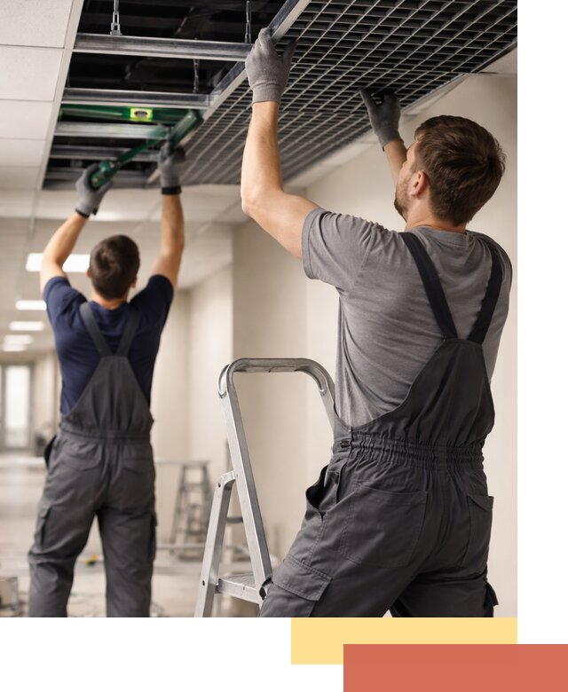 Монтаж потолка Грильято в Орске: установка под ключ качественно