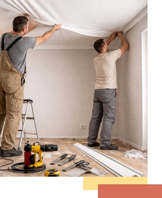 Монтаж ПВХ натяжного потолка в Орске качественно и быстро